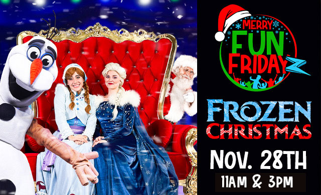 Frozen Christmas with Santa at the Fun Place