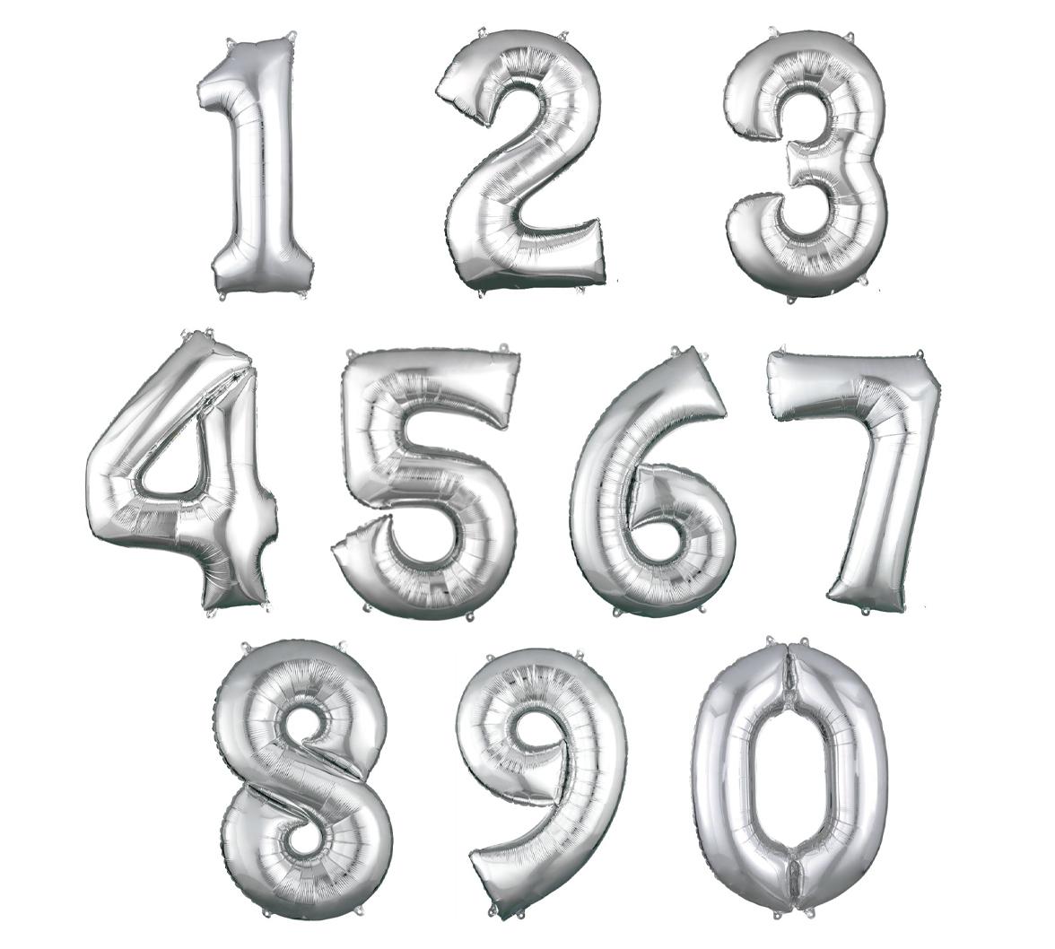 Foil Helium Number Balloons