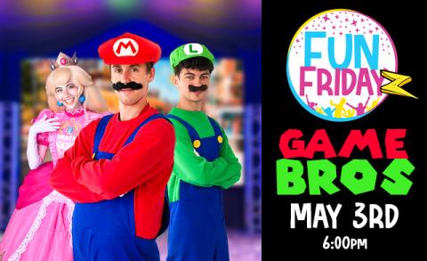 Mario bros party characters at the Fun Place in Clarkston Michigan